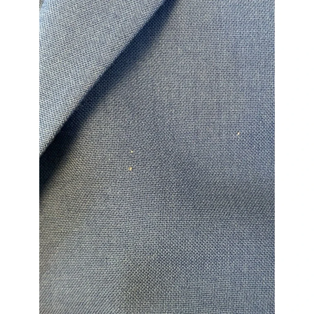 VTG PIERRE CARDIN Blazer Men 44 Royal Blue Single Breasted 2 Button Gold Accent